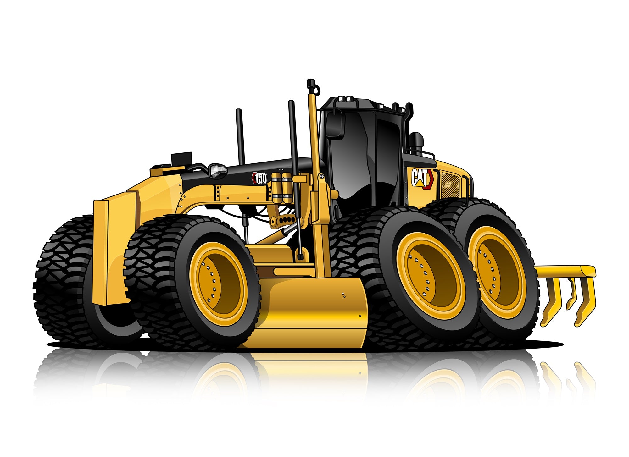 Cartoon Vehicle Design (digital files alone - no background or merchandise)